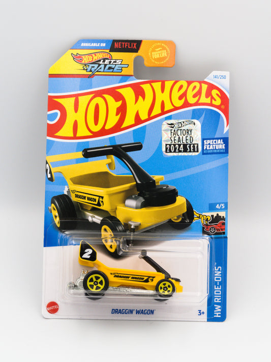 Draggin' Wagon Treasure Hunt Factory Sealed Yellow