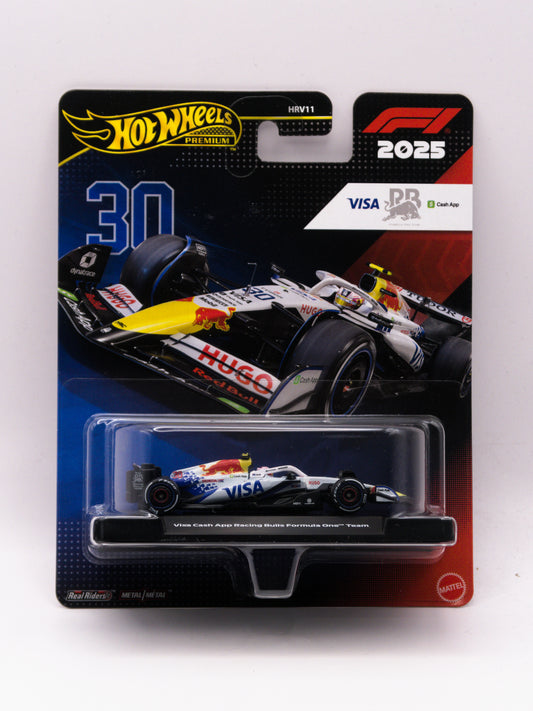 F1 Formula 1 Visa Cash App Red Bull White #30 Liam Lawson Premium