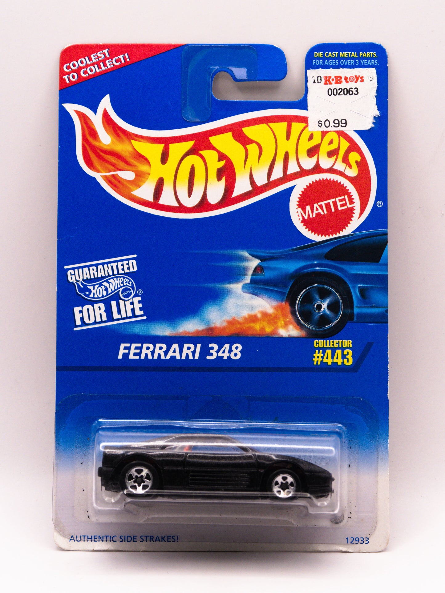 Ferrari 348 Black #433 - Wheel Variant 5SP *DAMAGED