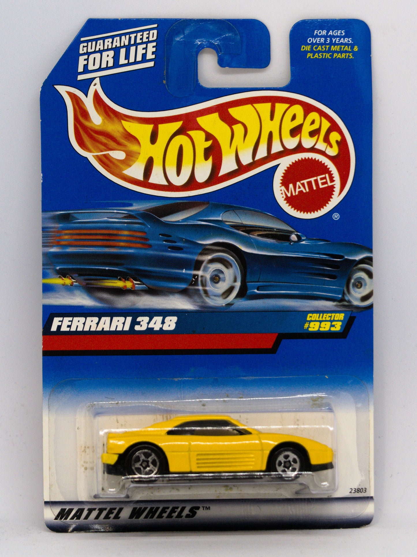 Ferrari 348 Yellow Collector's #993 *STAINS under the car
