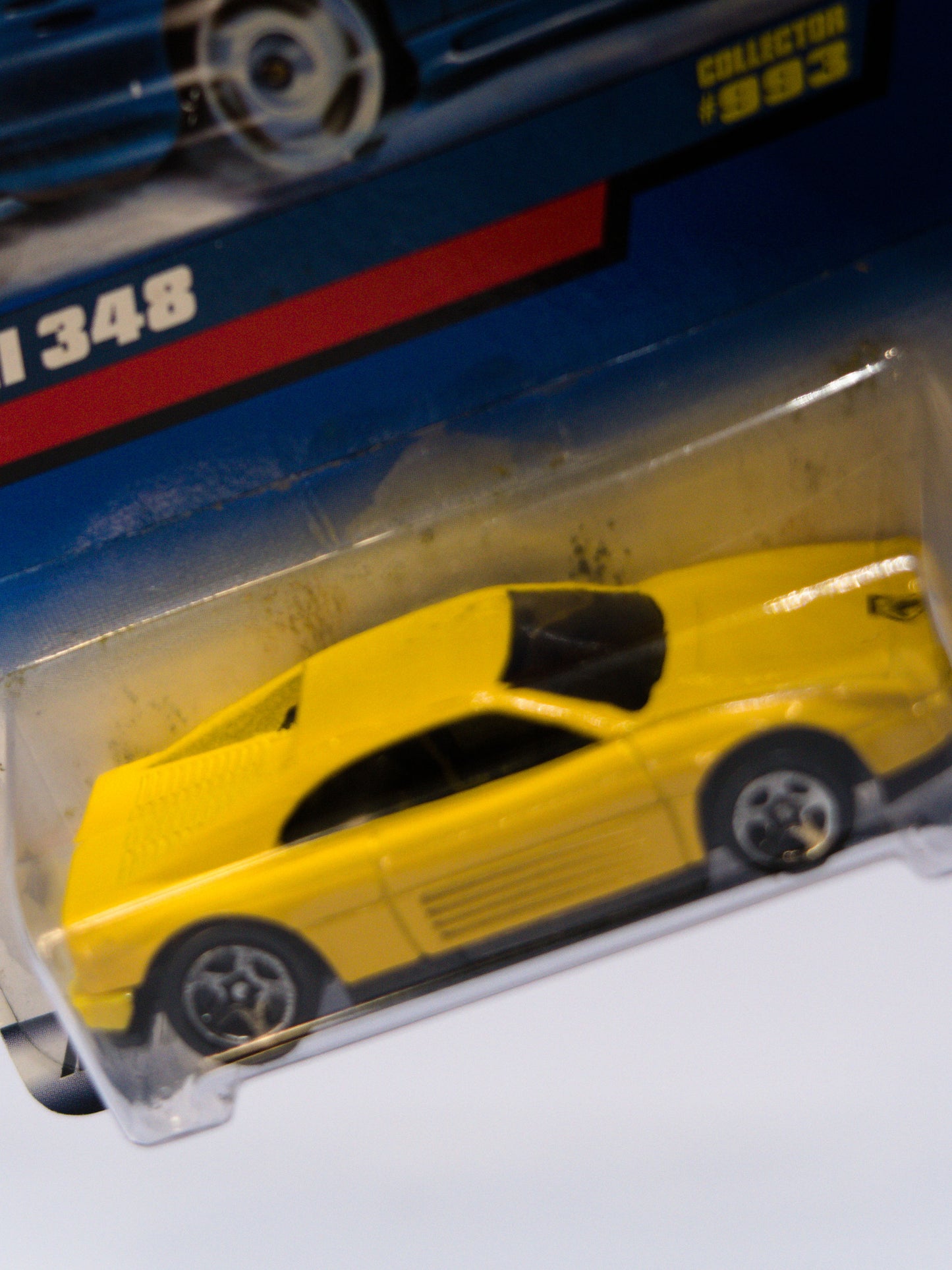 Ferrari 348 Yellow Collector's #993 *STAINS under the car