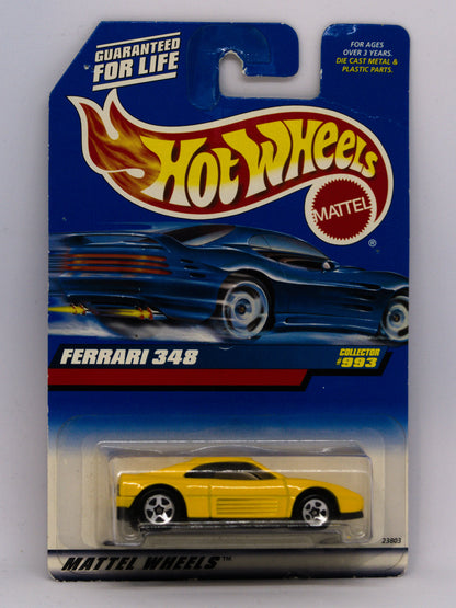 Ferrari 348 Yellow Collector's #993 *DAMAGED CARD
