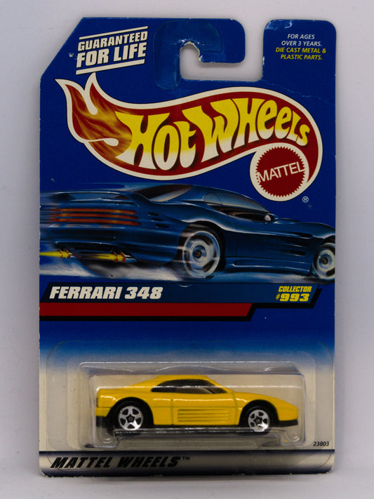Ferrari 348 Yellow Collector's #993 *DAMAGED CARD