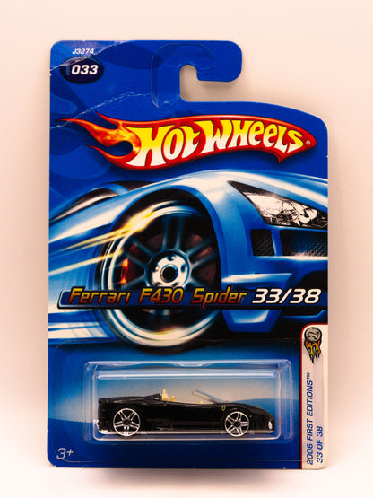 Ferrari F430 Spider Black #33 - Light Interior *Card