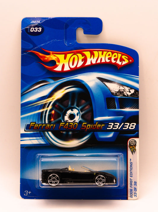 Ferrari F430 Spider Black #33 - Light Interior *Card