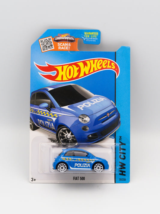 Fiat 500 Polizia Blue