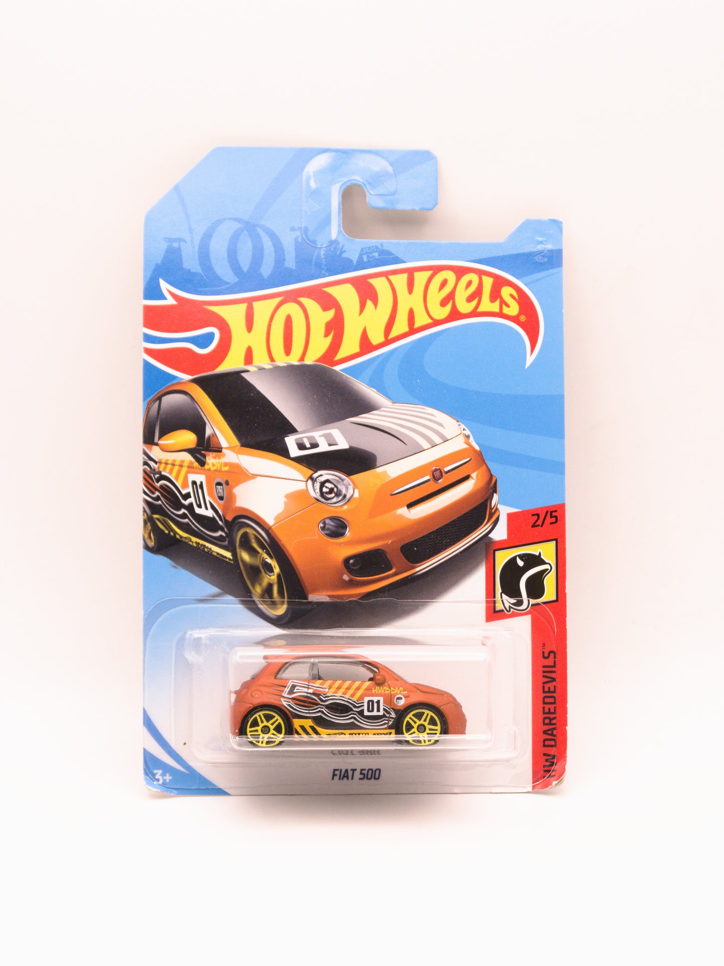 Fiat 500 Pomarańczowy *Blister