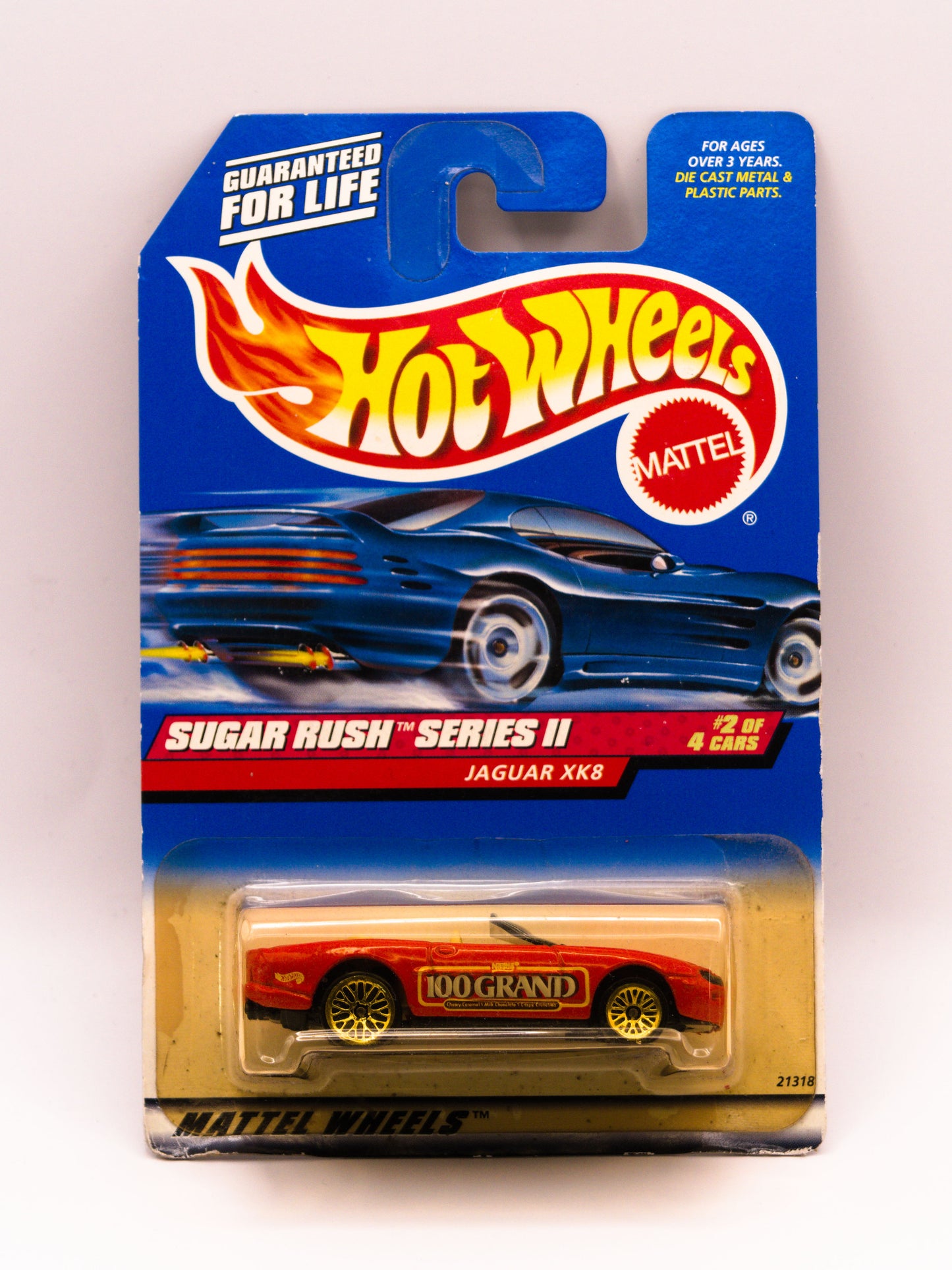 Jaguar XK8 Red * Yellow Card