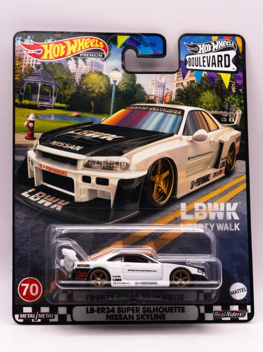 Nissan Skyline LB-ER34 Skyline R34 Super Silhouette Premium White Boulevard #70