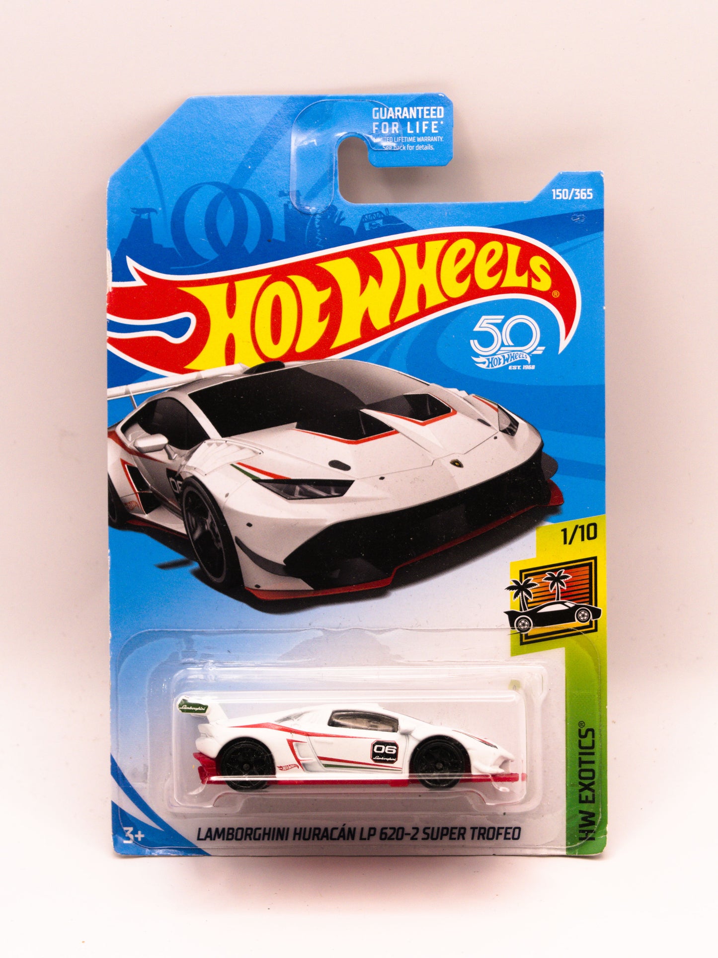 Lamborghini Huracan LP 620-2 Super Trofeo White *Damaged Card
