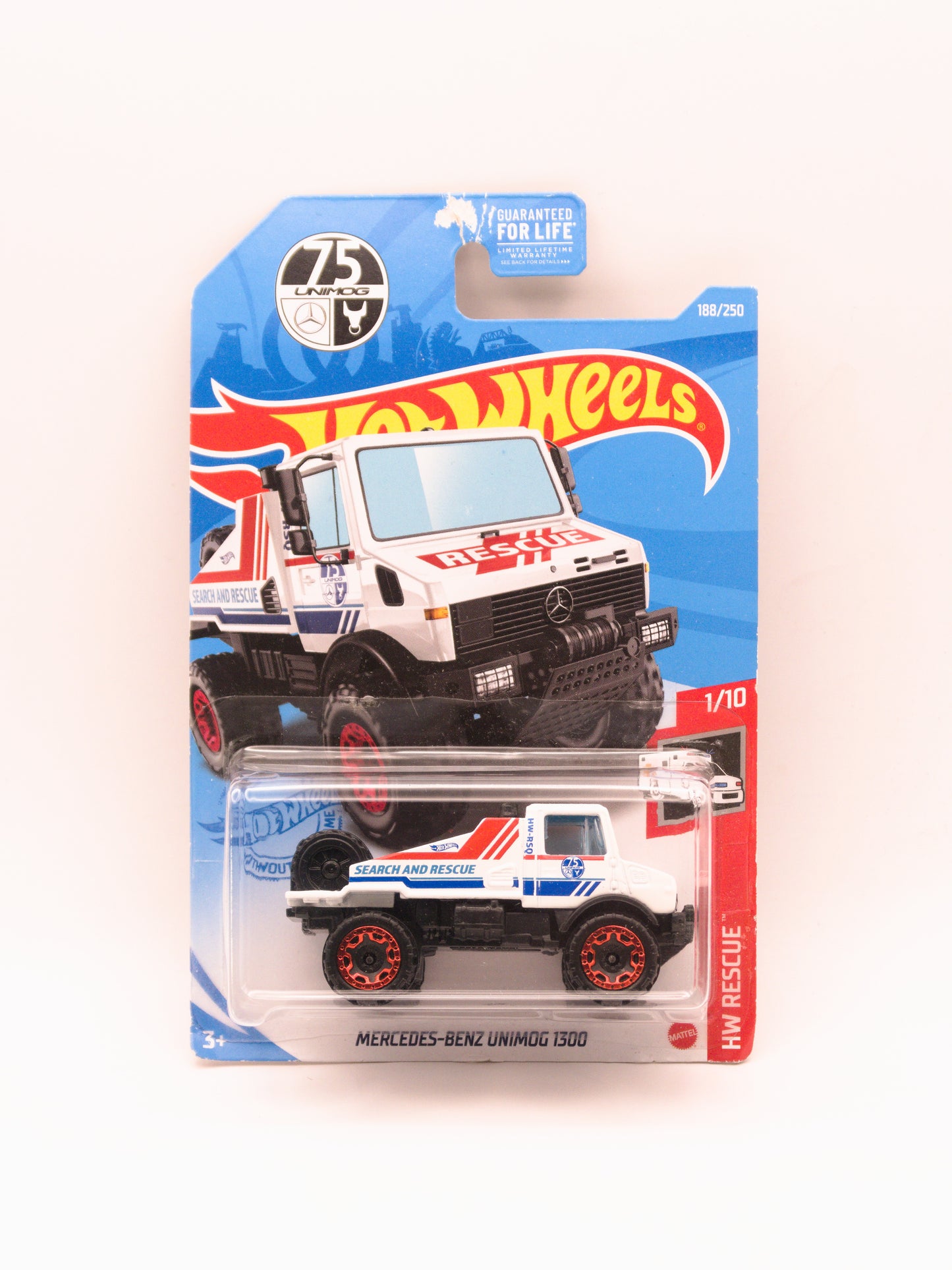 Mercedes-Benz Unimog 1300 Biały *Uszkodzony