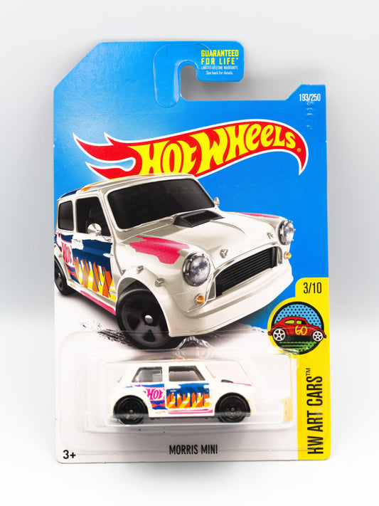 Morris Mini White HW Art Cars