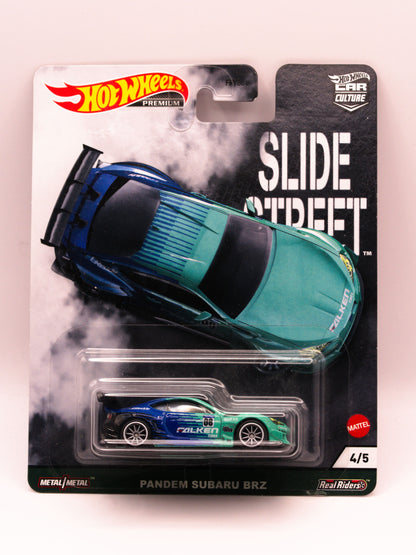 Set 5 Cars - Set Street Slide - Nissan, Toyota, Subaru, Ford.