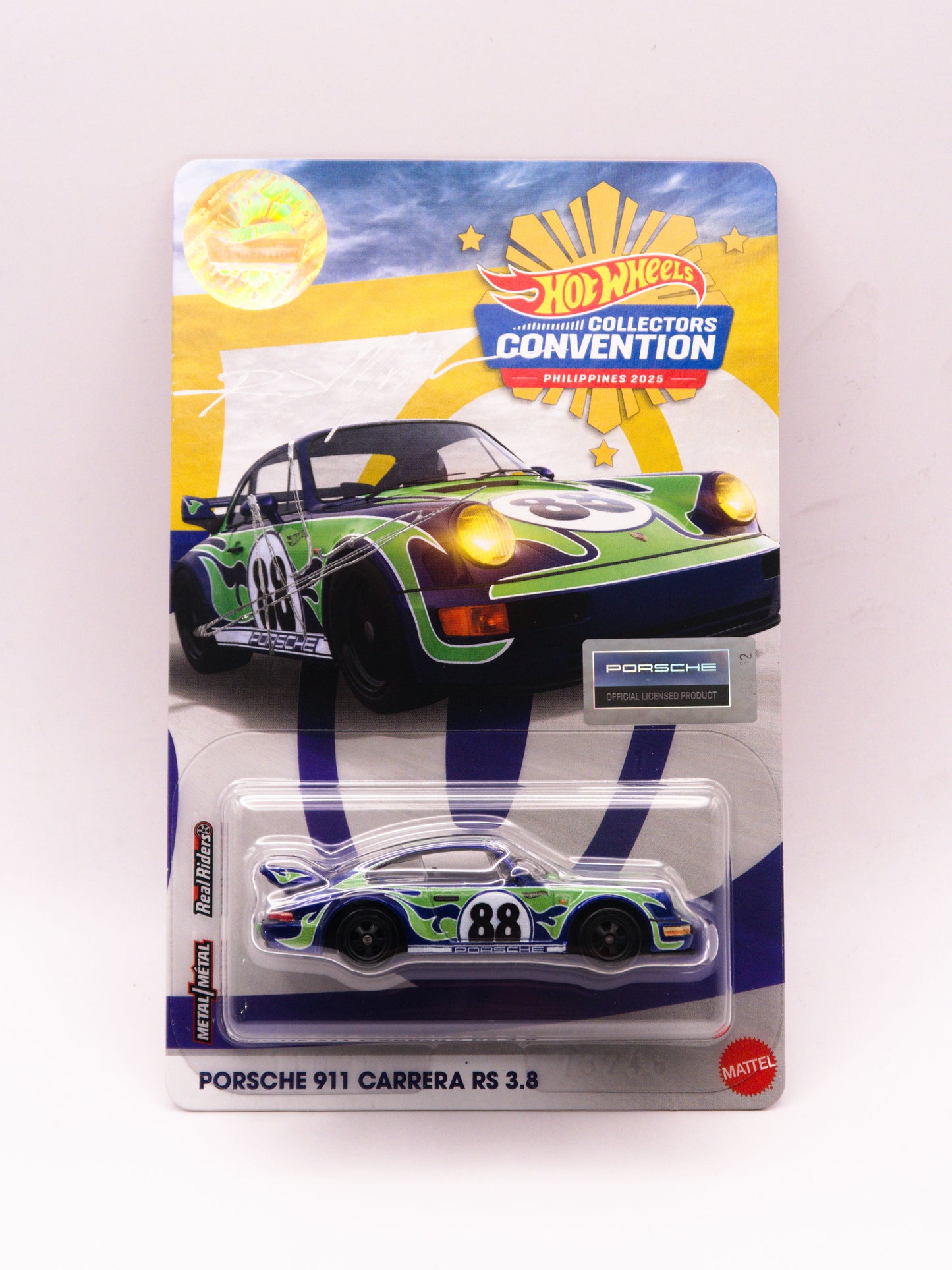 Hot Wheels Philipines Convention 2025 Porsche 911 Carrera RS 3.8 Fioletowy PARA *PODPIS!