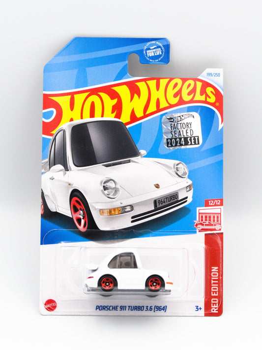 Porsche 911 Turbo 3.6 (964) White Tooned Red Edition Exclusive