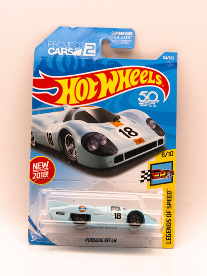 HOT WHEELS Porsche 917 LH Gulf Blue *Curved Card