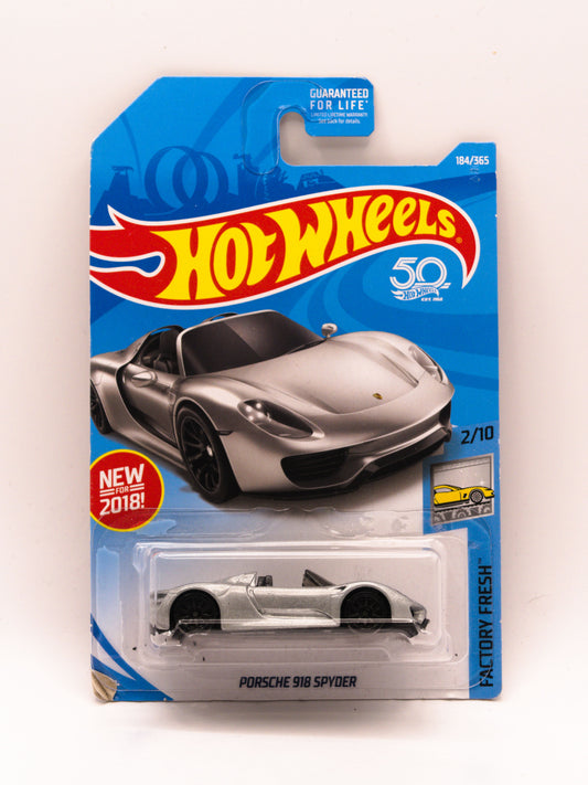 Porsche 918 Spider Silver *Cracked Blister