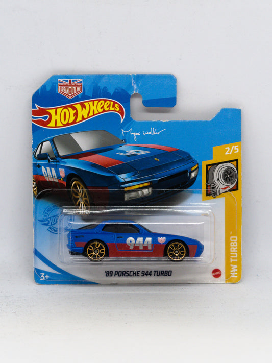 '89 Porsche 944 Turbo Magnus Blue SHORT CARD *Damaged