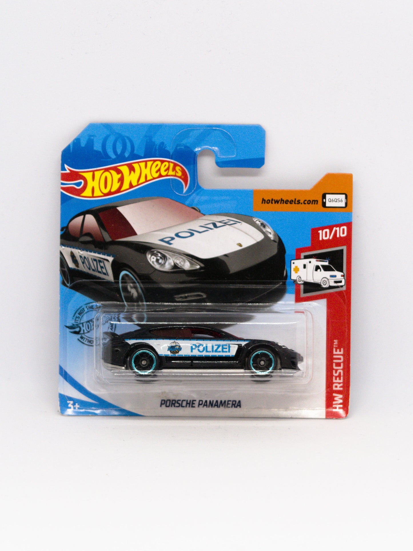 Porsche Panamera Polizei Black SHORT CARD