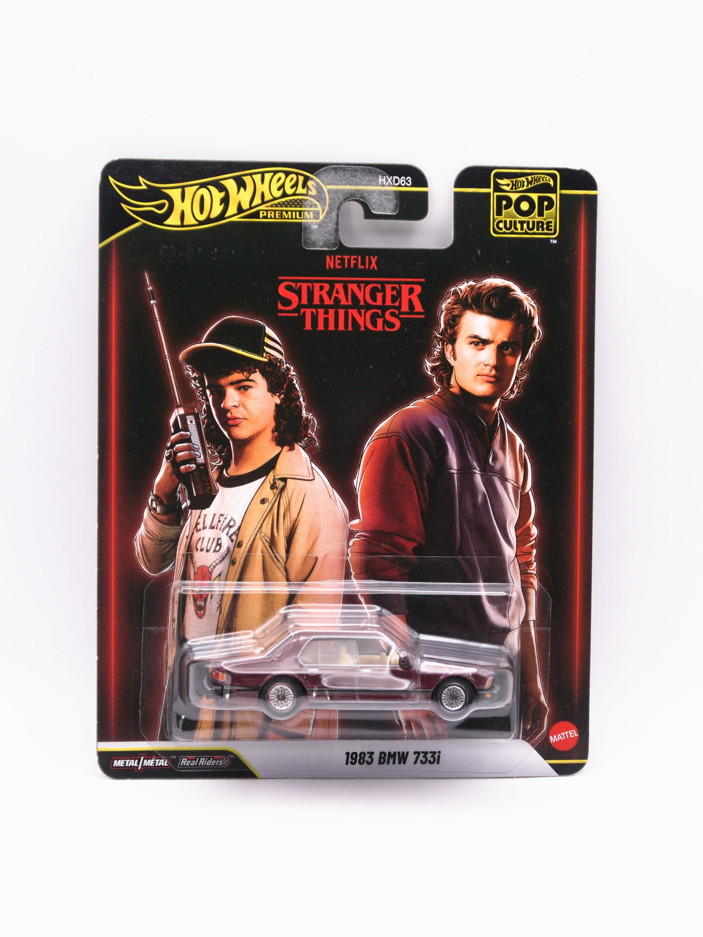 1983 BMW 733i Stranger Things Premium Czerwony