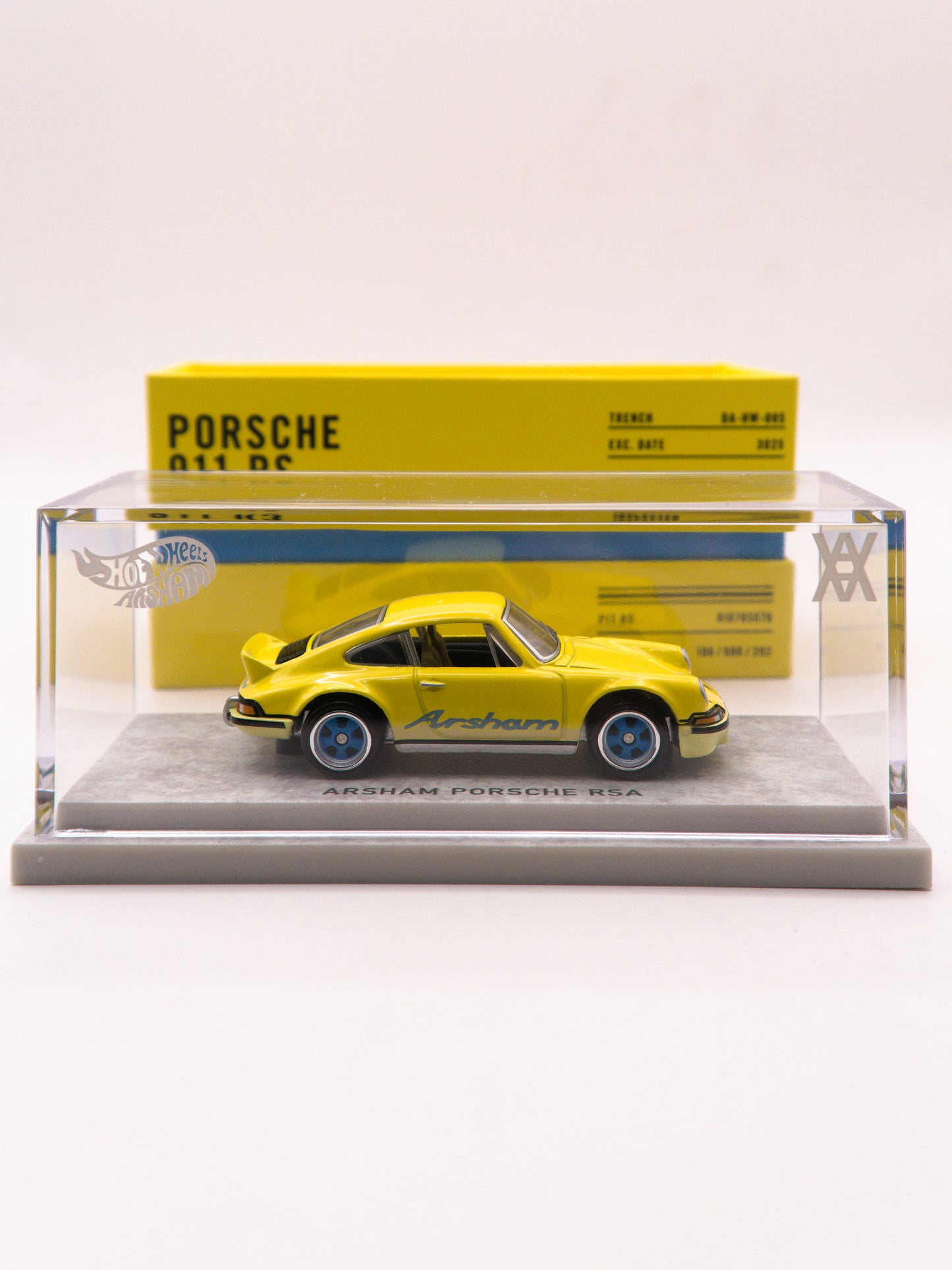 Porsche 911 RS Yellow Hot Wheels x Daniel Arsham Collab RLC
