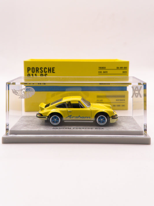 Porsche 911 RS Yellow Hot Wheels x Daniel Arsham Collab RLC