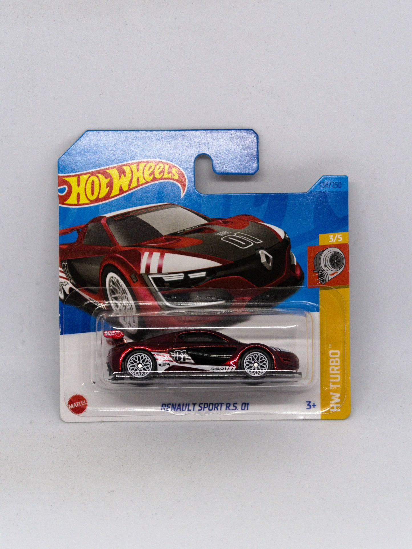 Super Treasure Hunt Renault Sport RS 01 Red - SHORT CARD