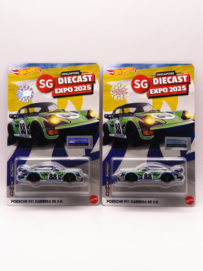 Hot Wheels Singapore Convention 2025 Porsche 911 Carrera RS 3.8 Purple PAIR