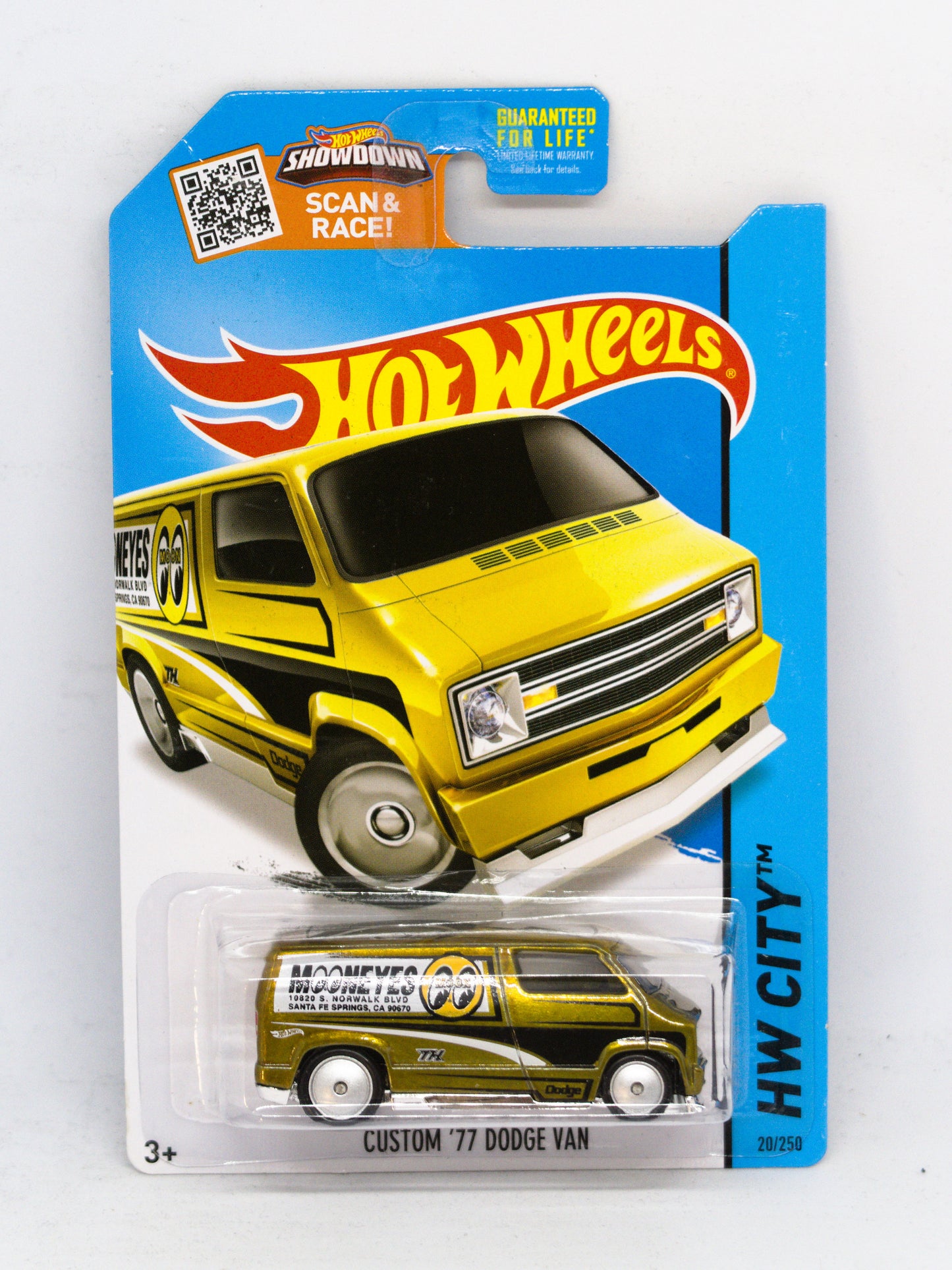 Super Treasure Hunt Custom '77 Dodge Van Gold