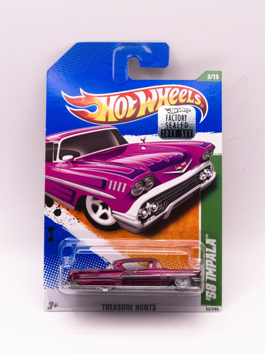 '58 Impala Pink Super Treasure Hunt Factory Sealed *Blister