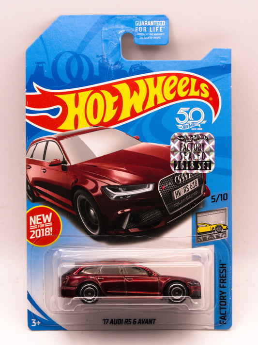 Super Treasure Hunt '17 Audi RS6 Avant Factory Sealed Red