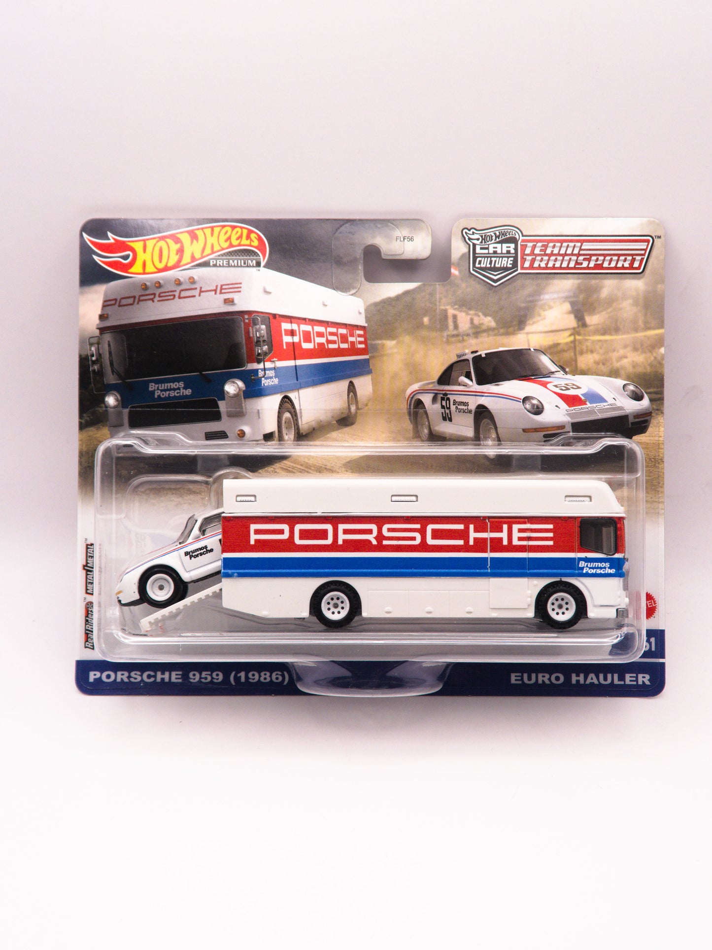 Team Transport Porsche 959 + Euro Hauler White