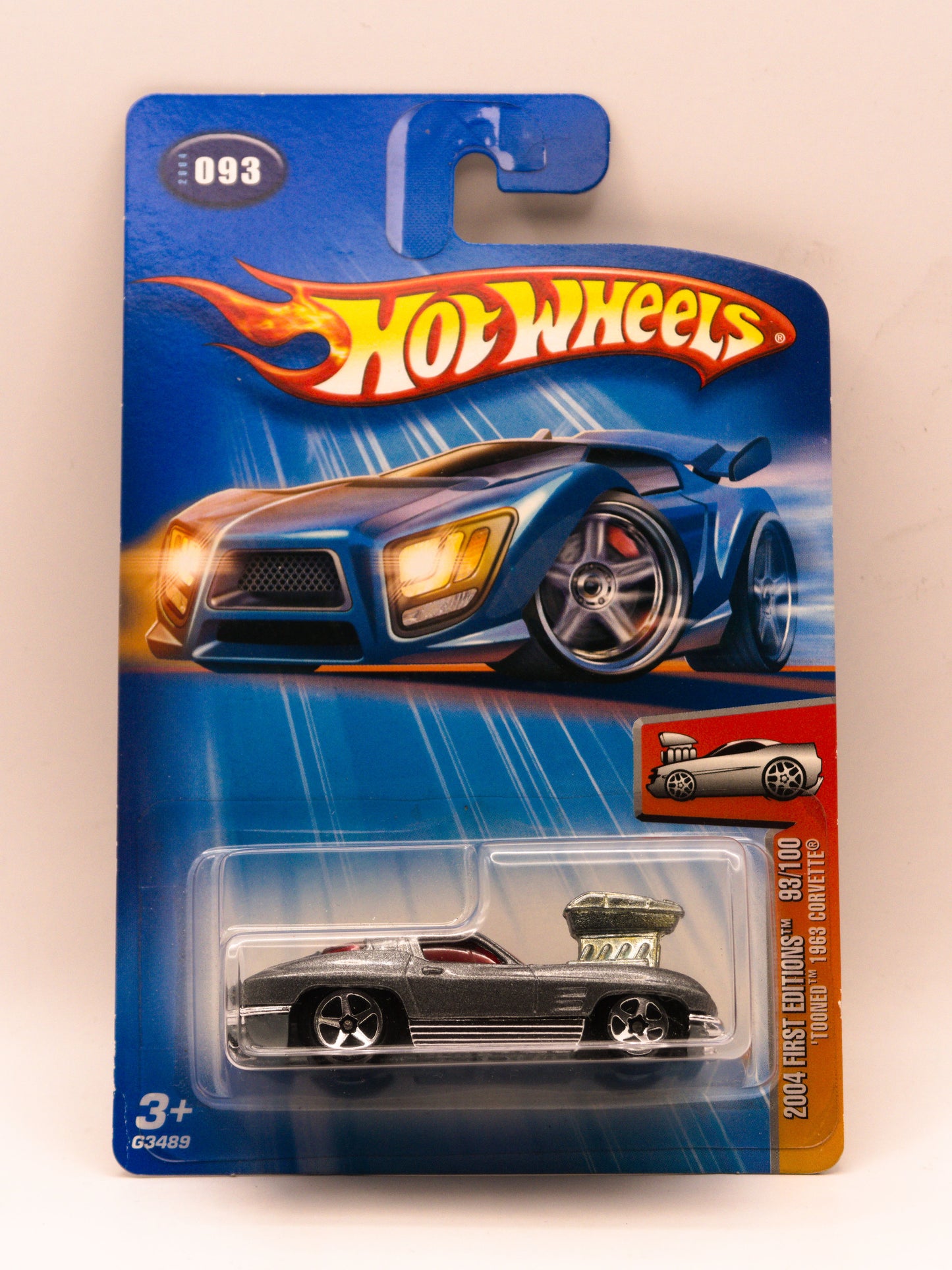 Tooned 1963 Corvette Silver