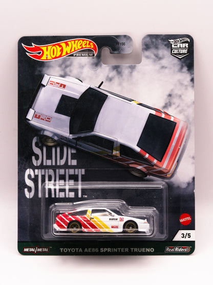 Set 5 Cars - Set Street Slide - Nissan, Toyota, Subaru, Ford.