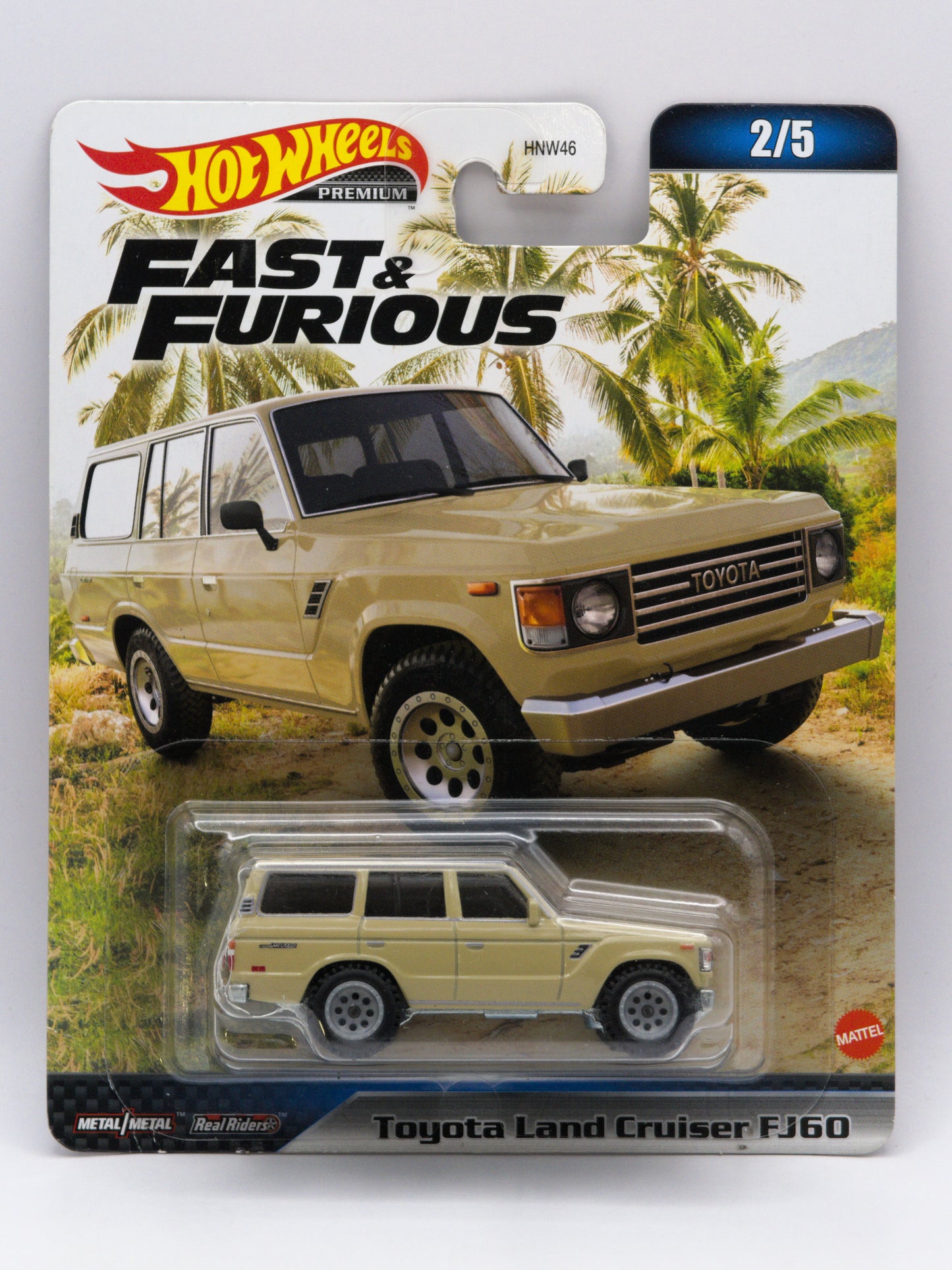 Toyota Land Cruiser FJ60 Beżowy Fast and Furious Premium *Karta/Blister