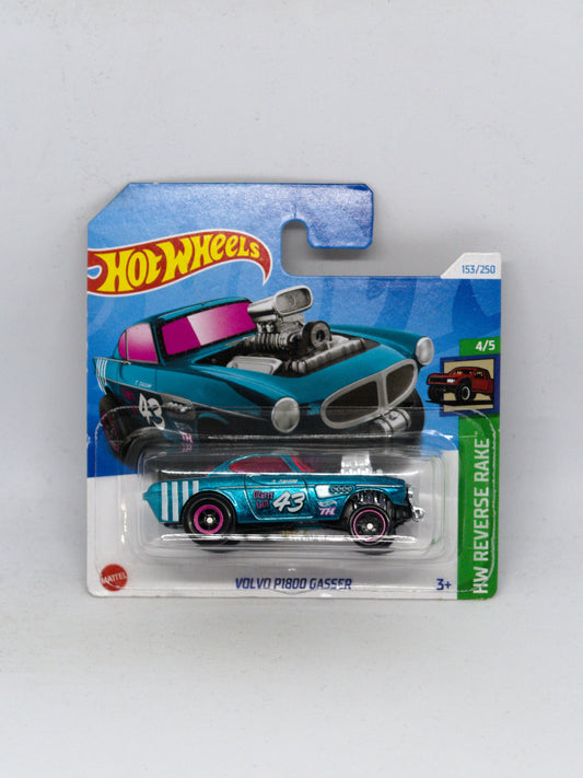 Super Treasure Hunt Volvo P1800 Gasser - SHORT CARD *Hook