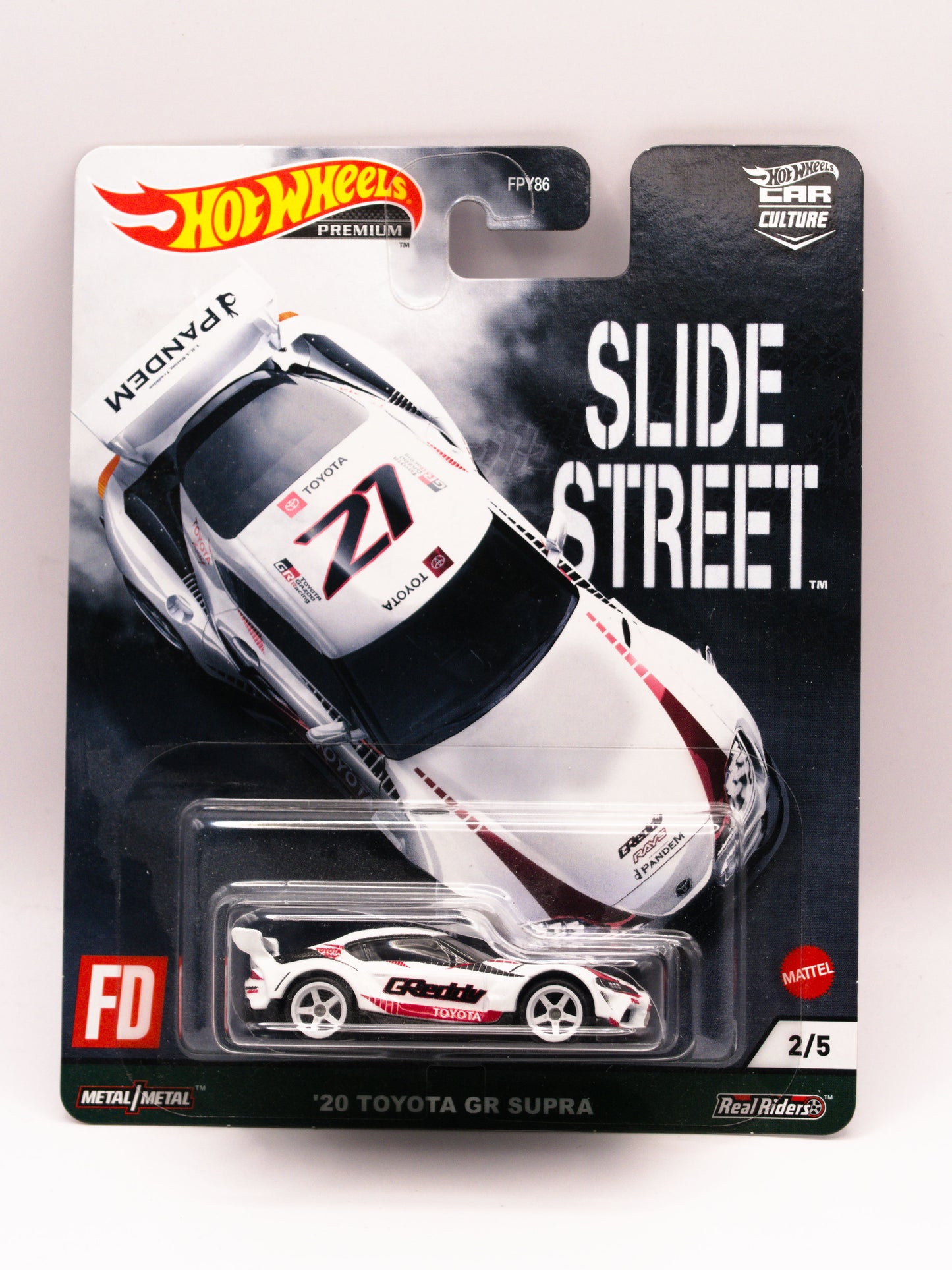 Set 5 Cars - Set Street Slide - Nissan, Toyota, Subaru, Ford.