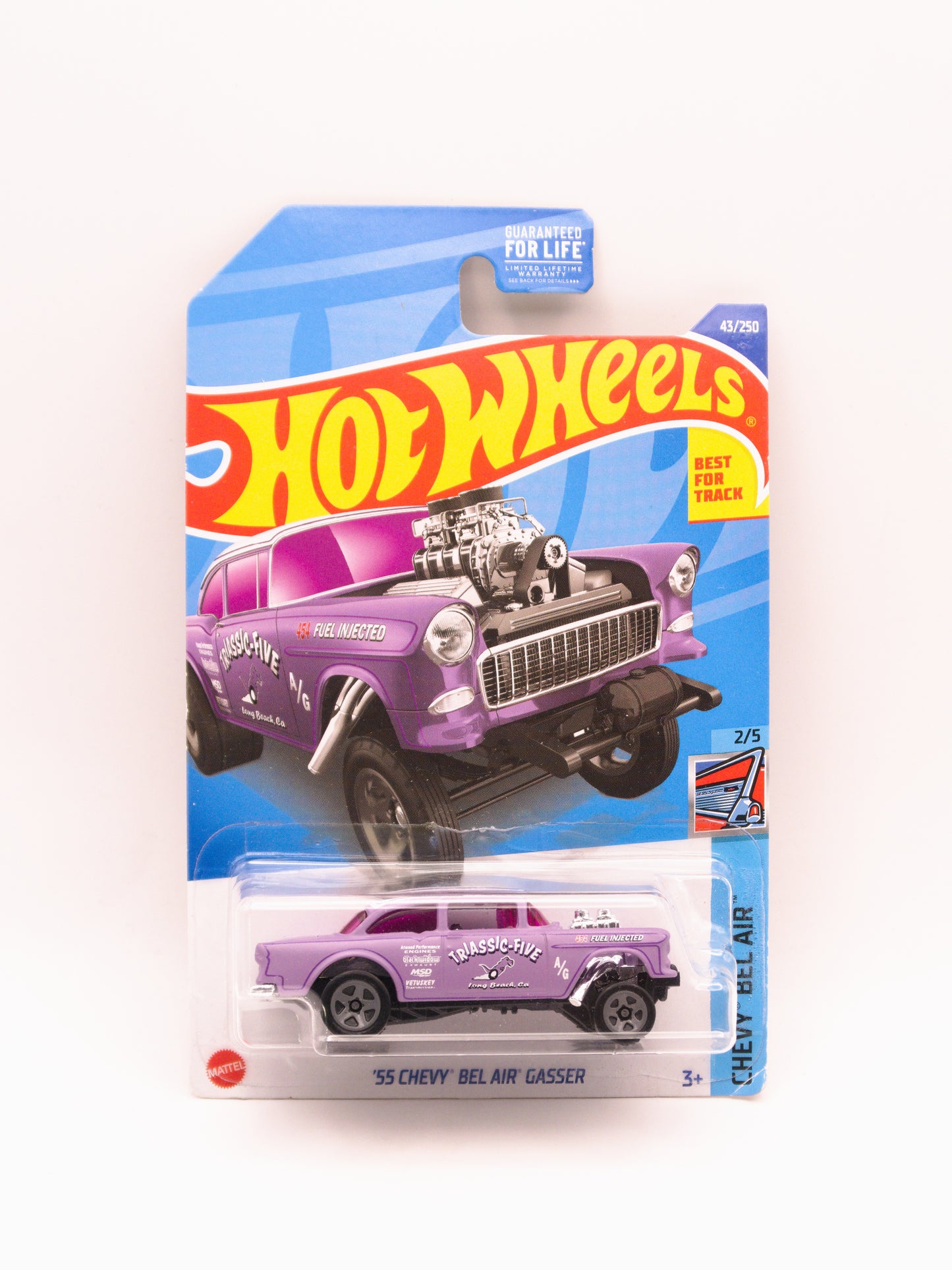 '55 Chevy Bel Air Gasser Fioletowy