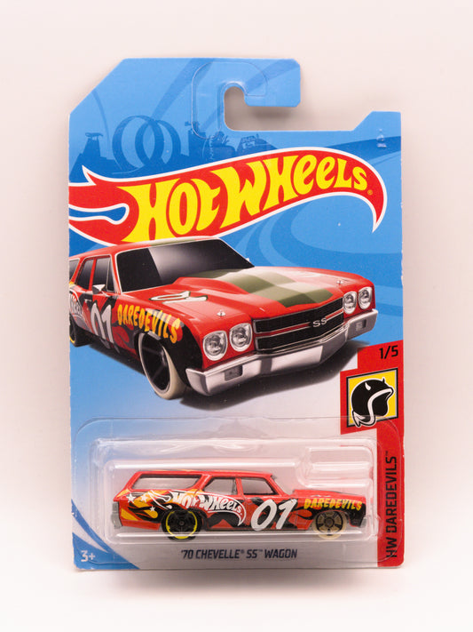 '70 Chevelle SS Wagon Czerwony *Karta+Blister