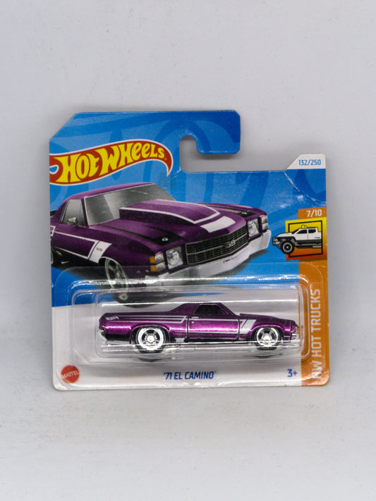 Super Treasure Hunt '71 El Camino Purple - SHORT CARD *Damaged