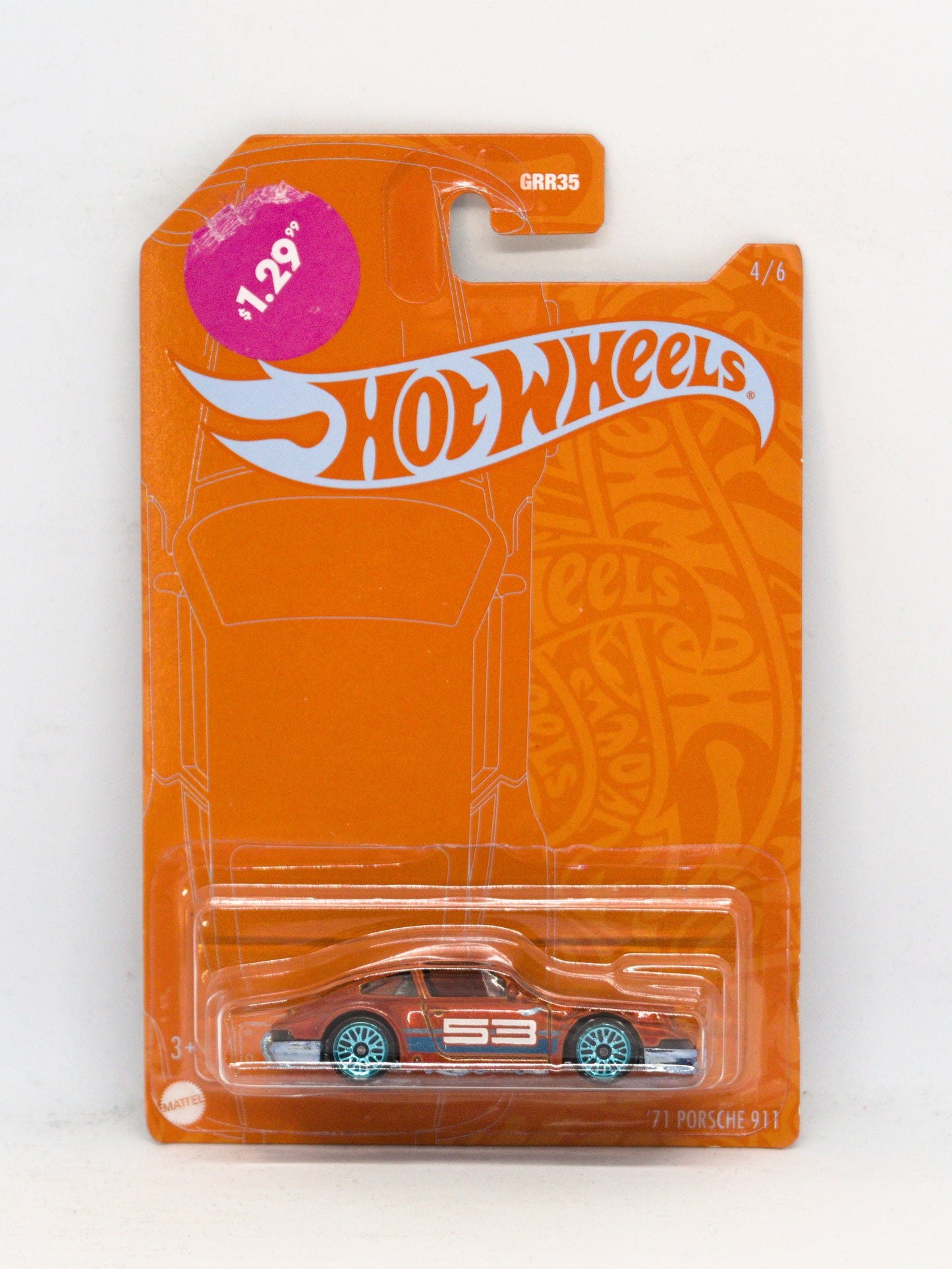 '71 Porsche 911 Orange *STICKER