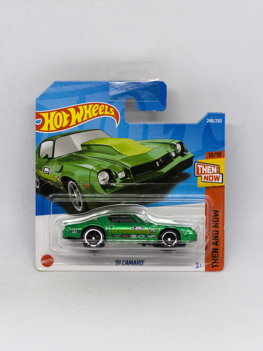 Super Treasure Hunt '81 Camaro Green - SHORT CARD *Damaged