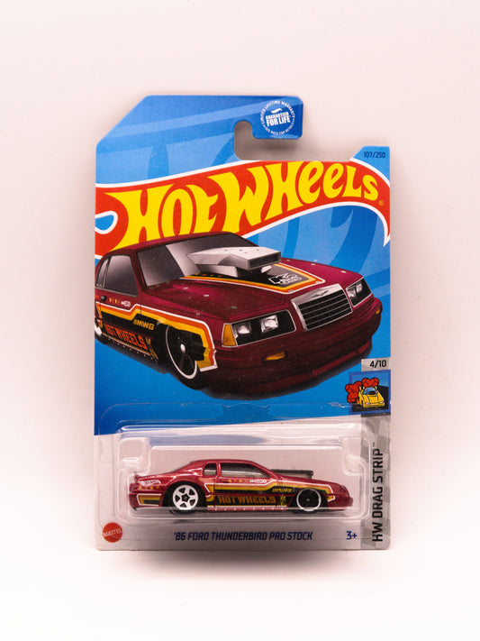 '86 Ford Thunderbird Pro Stock Red *Blister