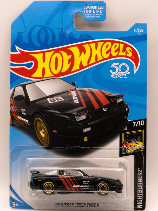 '96 Nissan 180SX Type X Nightburnerz Black *Card