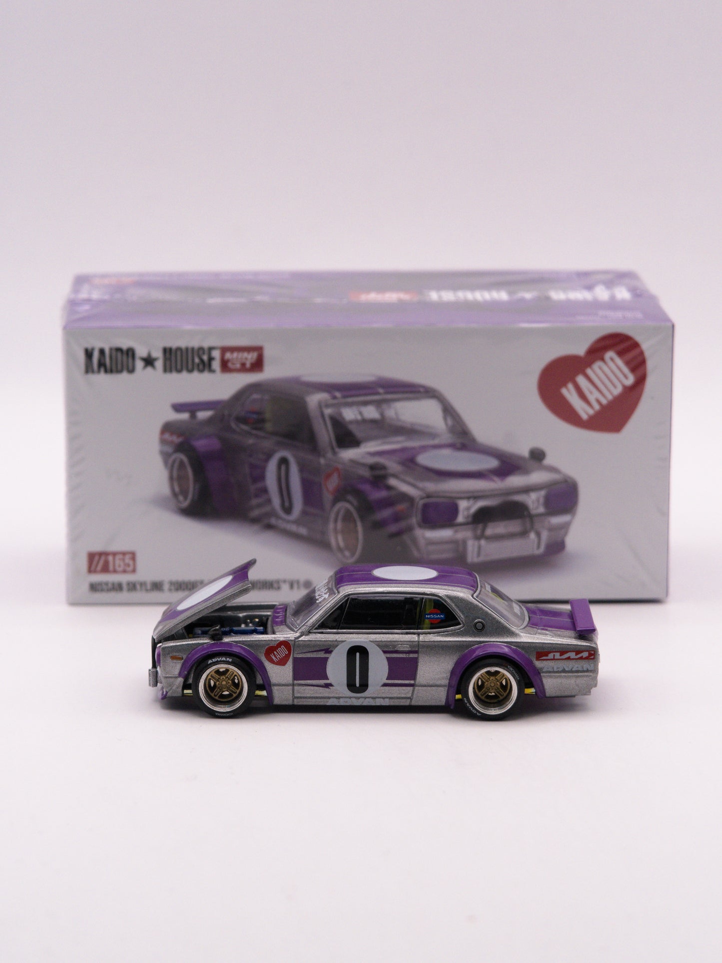 Kaido House Nissan Skyline 2000 GT-R Kaido Works V1 Silver #165 *CLOSED