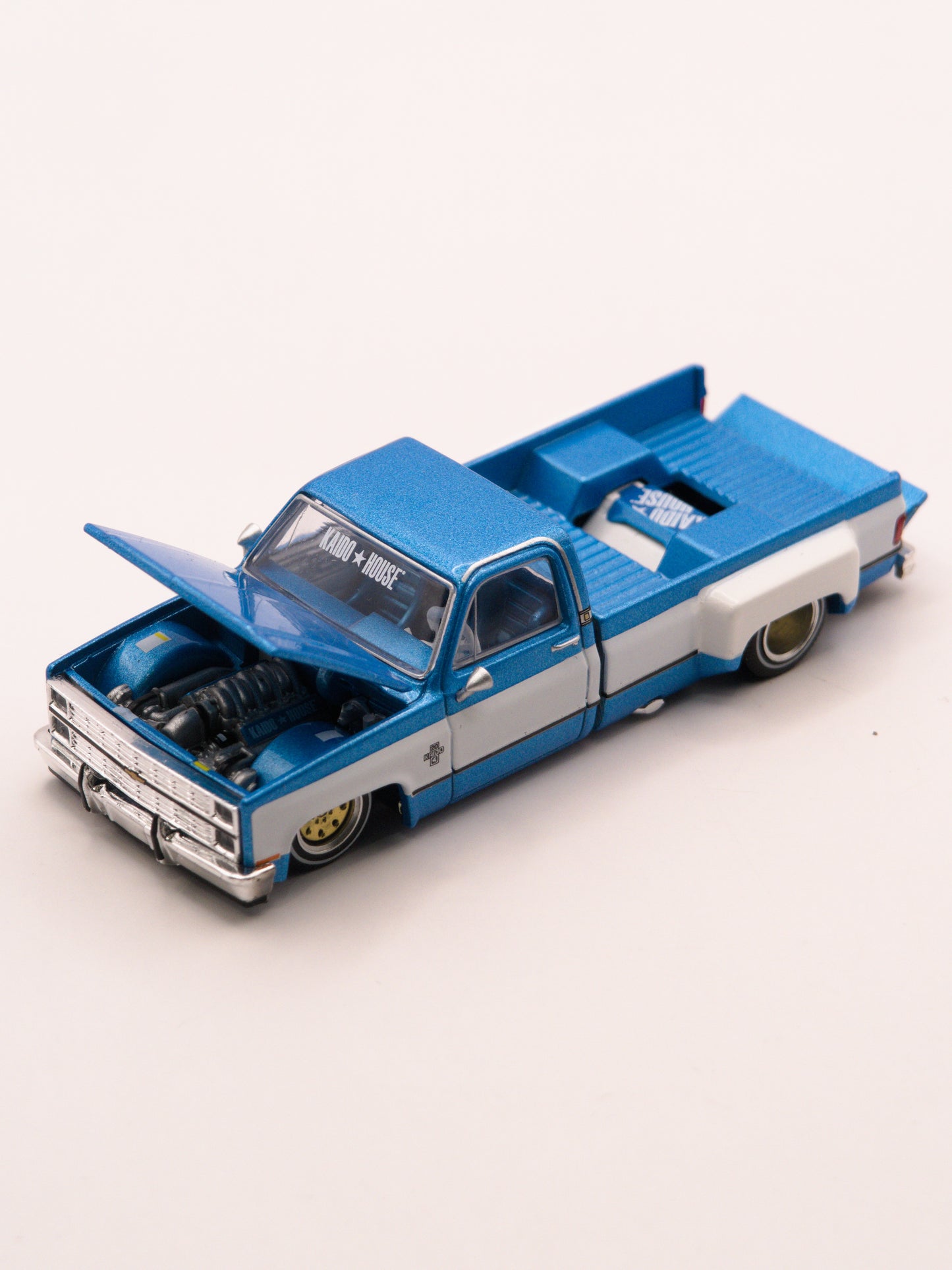 Kaido House #192 Chevrolet Silverado Dually Vintage V1 Niebieski