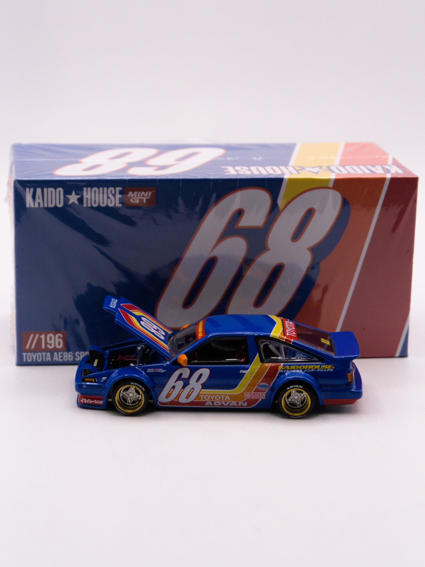 Kaido House #196 Toyota Sprinter Trueno AE-86 Kaido Racing V1 Niebieski