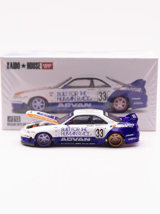 Kaido House #213 Nissan GT-R R33 BFTHR V1 2025 Biało Niebieski