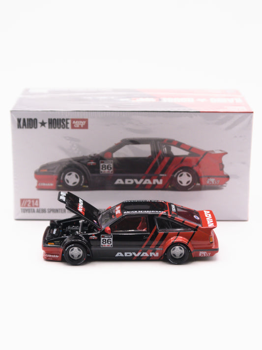 Kaido House #214 Toyota AE86 Sprinter Trueno Kaido Advan Czerwony