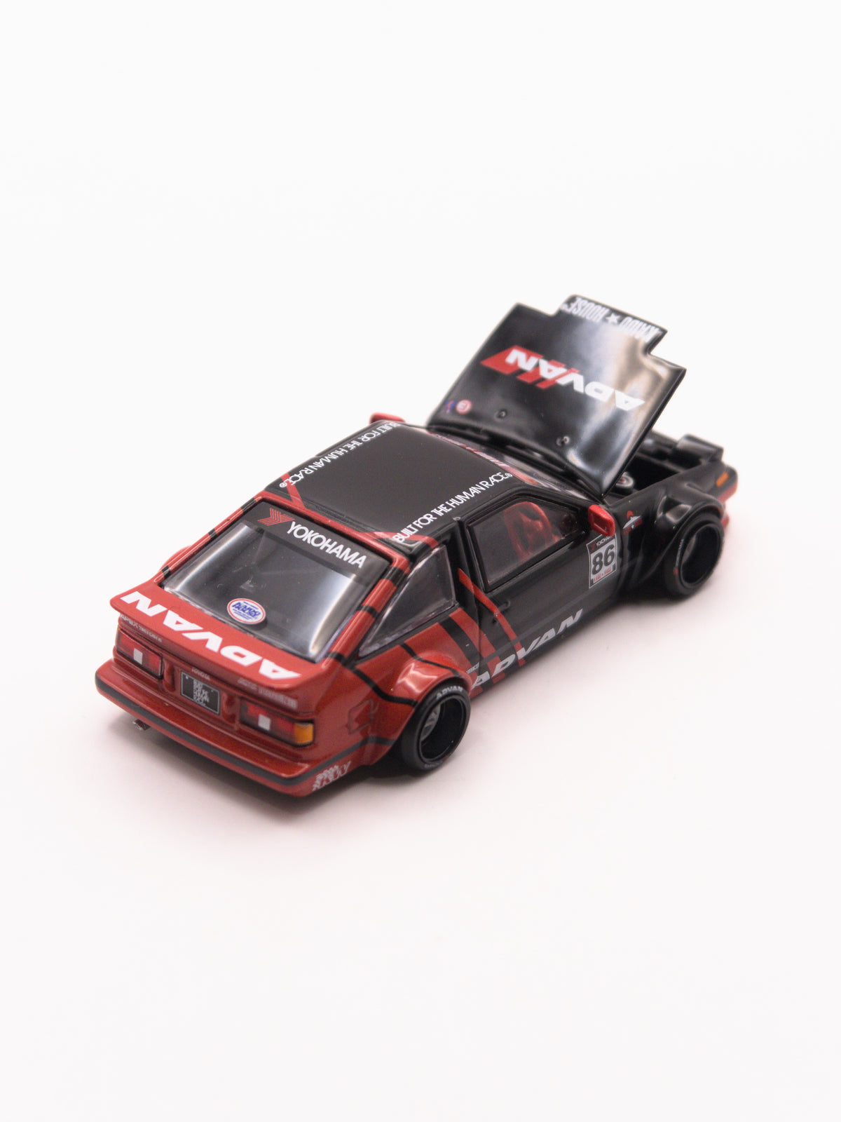 Kaido House #214 Toyota AE86 Sprinter Trueno Kaido Advan Czerwony